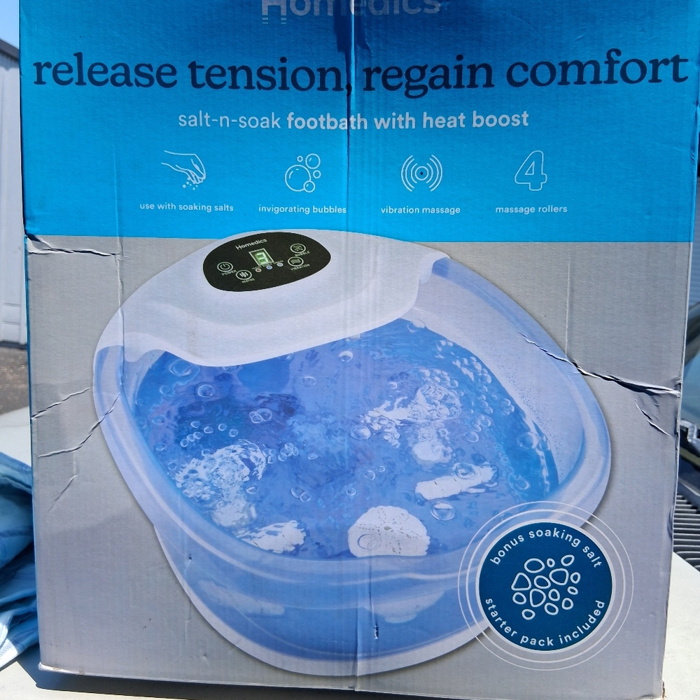 Homedics Blue Bath Accessories Foot Spa - Picture 2 of 4